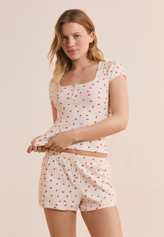 Chemise de nuit 'Katell' ETAM en beige