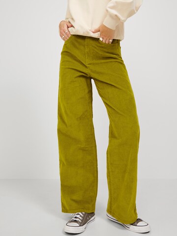 JJXX Wide leg Παντελόνι 'Gelly' σε πράσινο: μπροστά