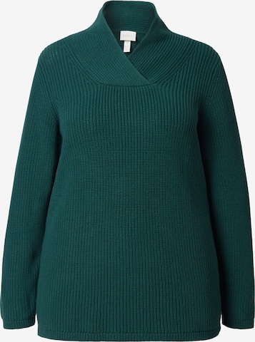 Ulla Popken Trui in Groen: voorkant
