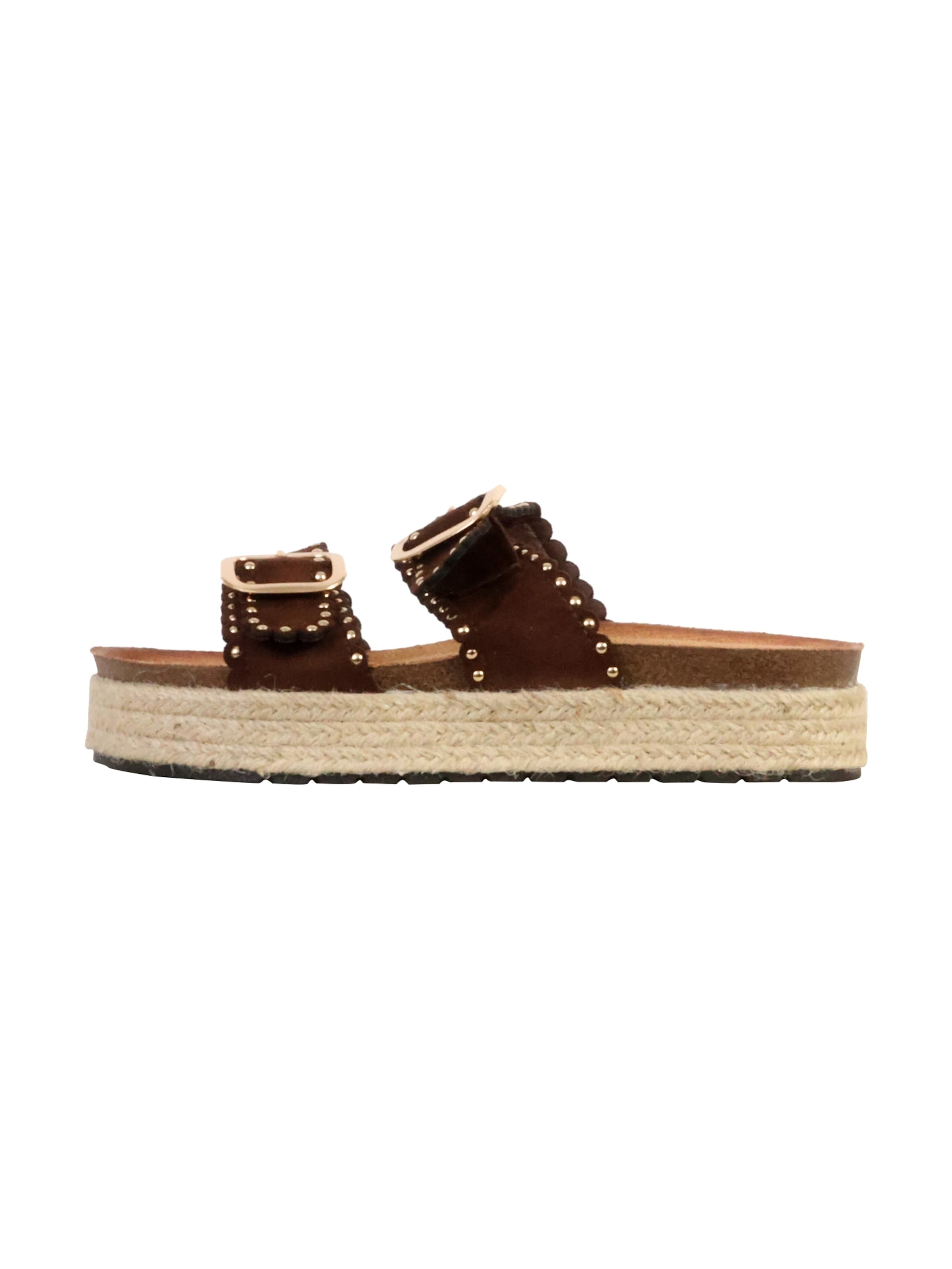 Sandalo 'Joalice-Sandalen zum Hineinschlüpfen' di Super Mode in marrone: frontale