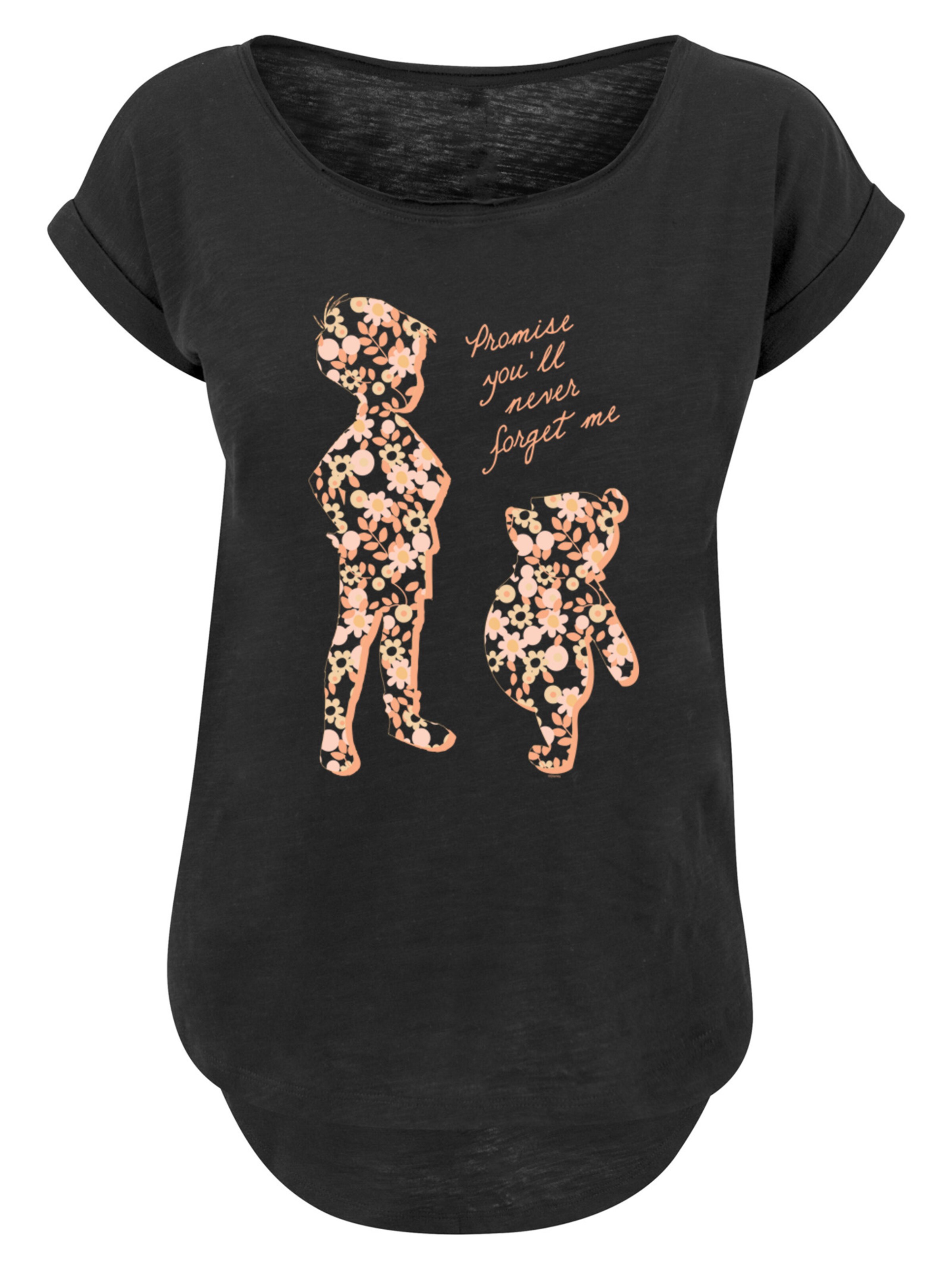 F4NT4STIC Shirt 'Disney Winnie Puuh' in Black: front