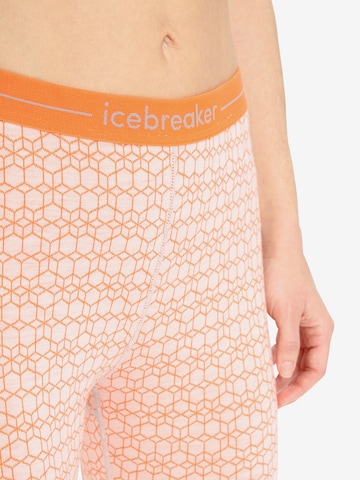 ICEBREAKER Skinny Športne hlače 'Vertex Leggings Alpine Geo' | bela barva