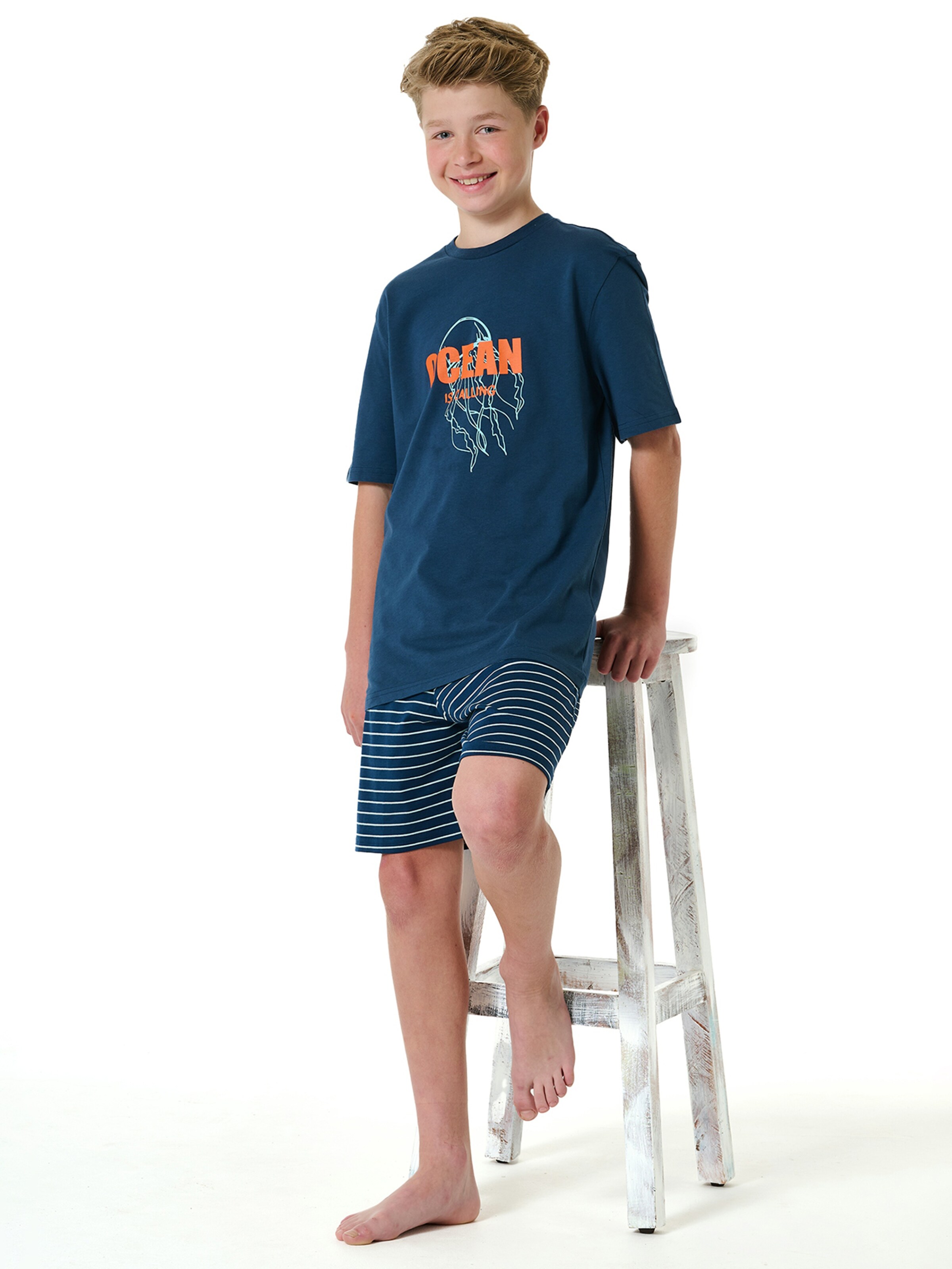 SCHIESSER Shorty in Blau