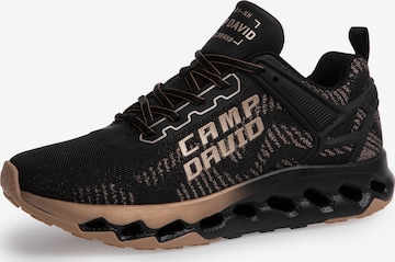 CAMP DAVID Power Running Sneaker mit Strick-Struktur in Bronze: Vorderseite