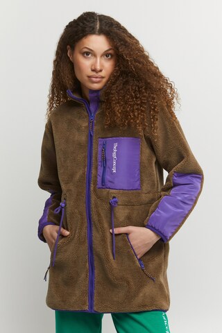 The Jogg Concept Fleece Jacket 'BIBI' in Brown: front