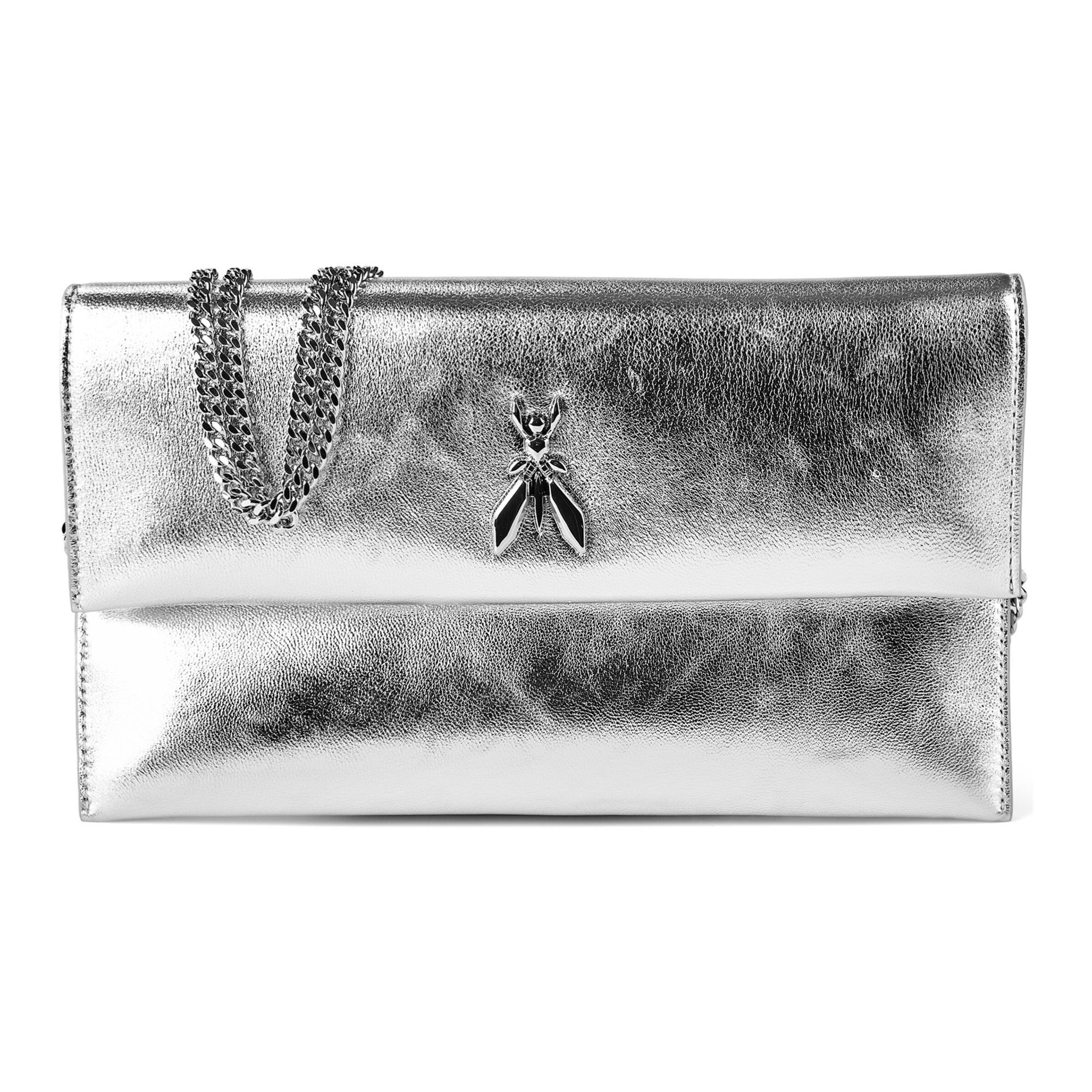 Pochette PATRIZIA PEPE en argent : devant