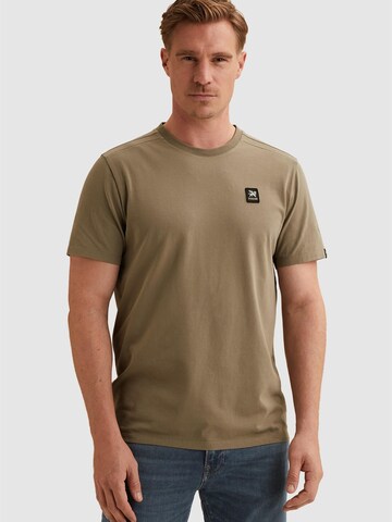 VANGUARD Shirt 'T-shirt with badge' in Brown: front