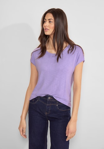 STREET ONE Shirt in Purple: front