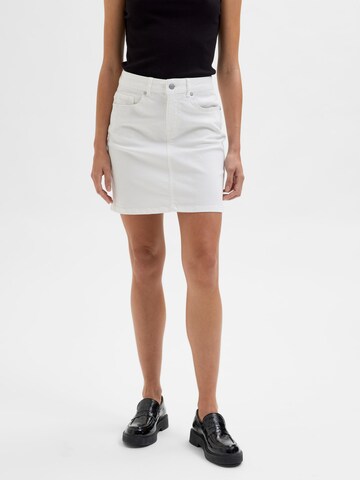 SELECTED FEMME Rok 'Svava' in Wit: voorkant