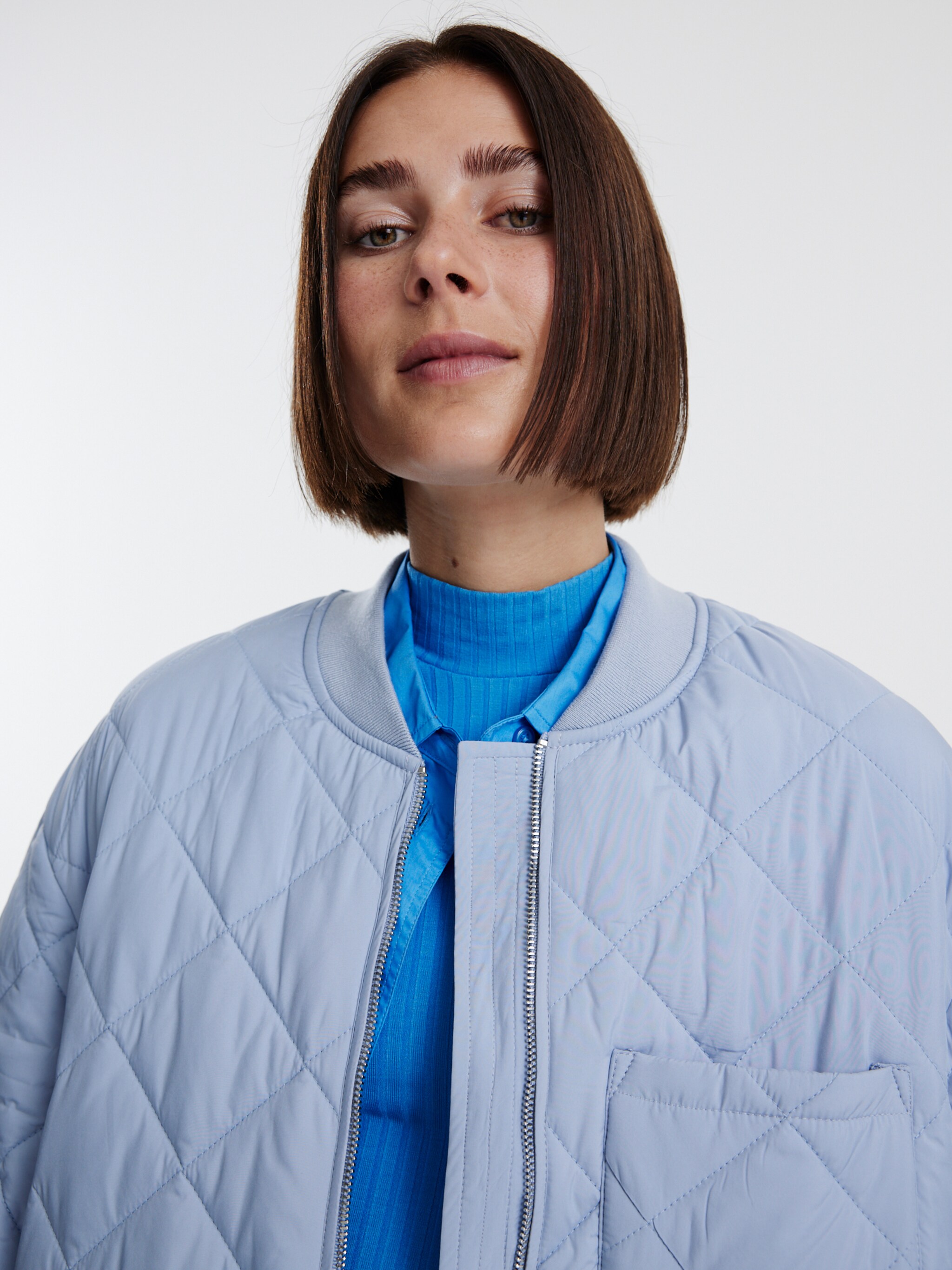 EDITED Produits Manteau mi-saison 'Juno' bleu