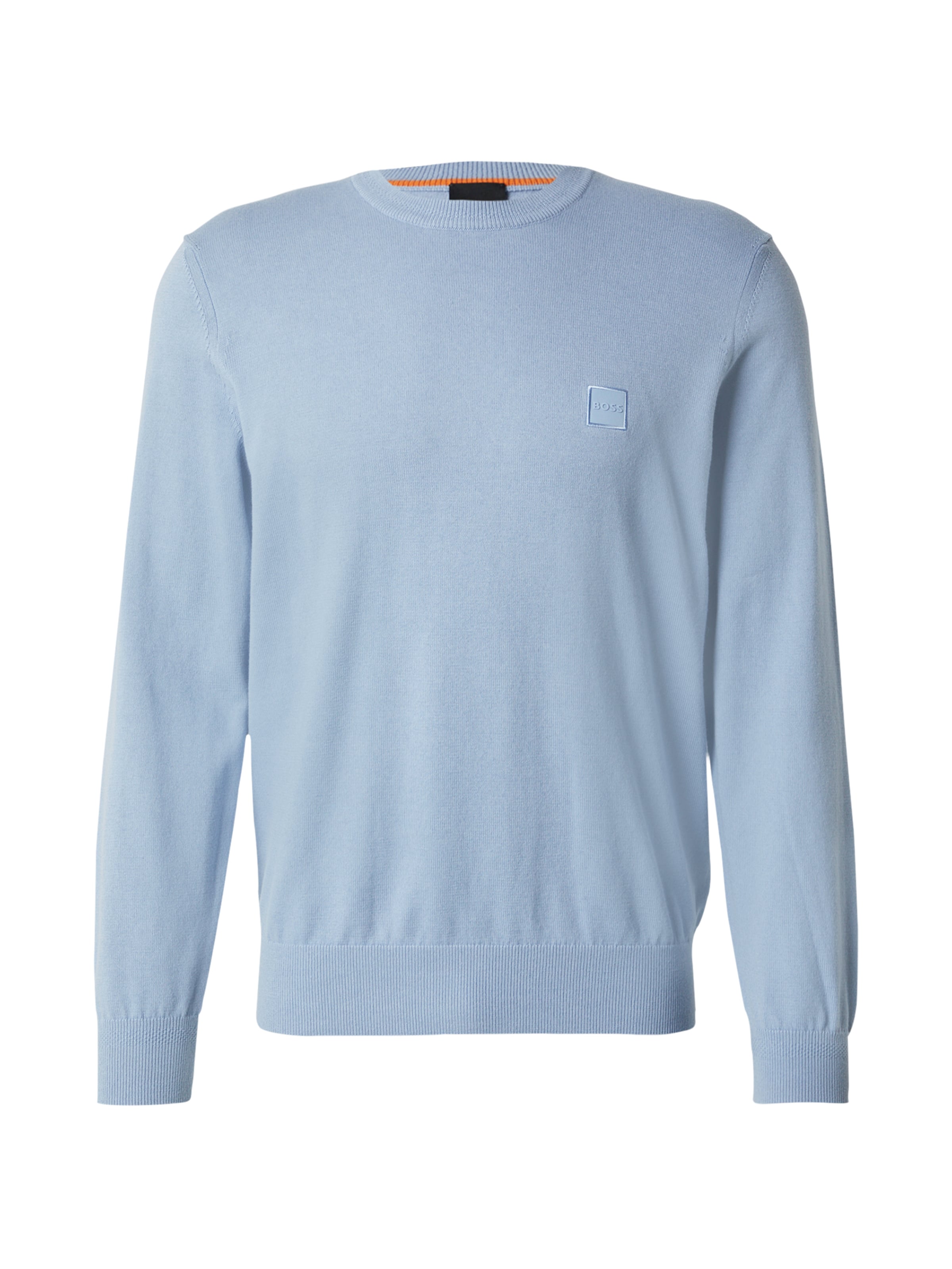 Pulover 'Kanovano_S' de la BOSS pe albastru: față