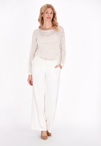 Usha Свитер 'Fashion Look' в Белый