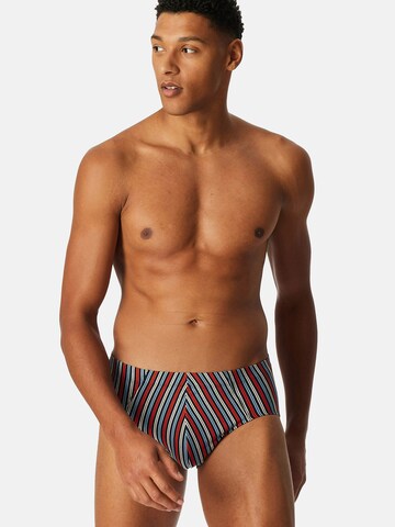 Slip SCHIESSER en bleu : devant
