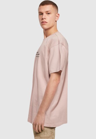 T-Shirt 'Happines' Merchcode en rose