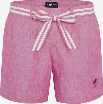 Polo Sylt Regular Pants in Pink: front