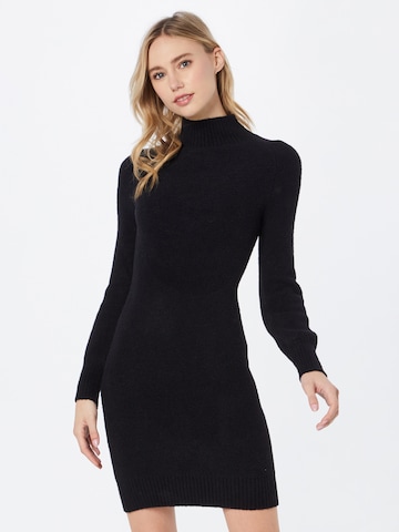 GUESS - Vestido de punto en negro: frente