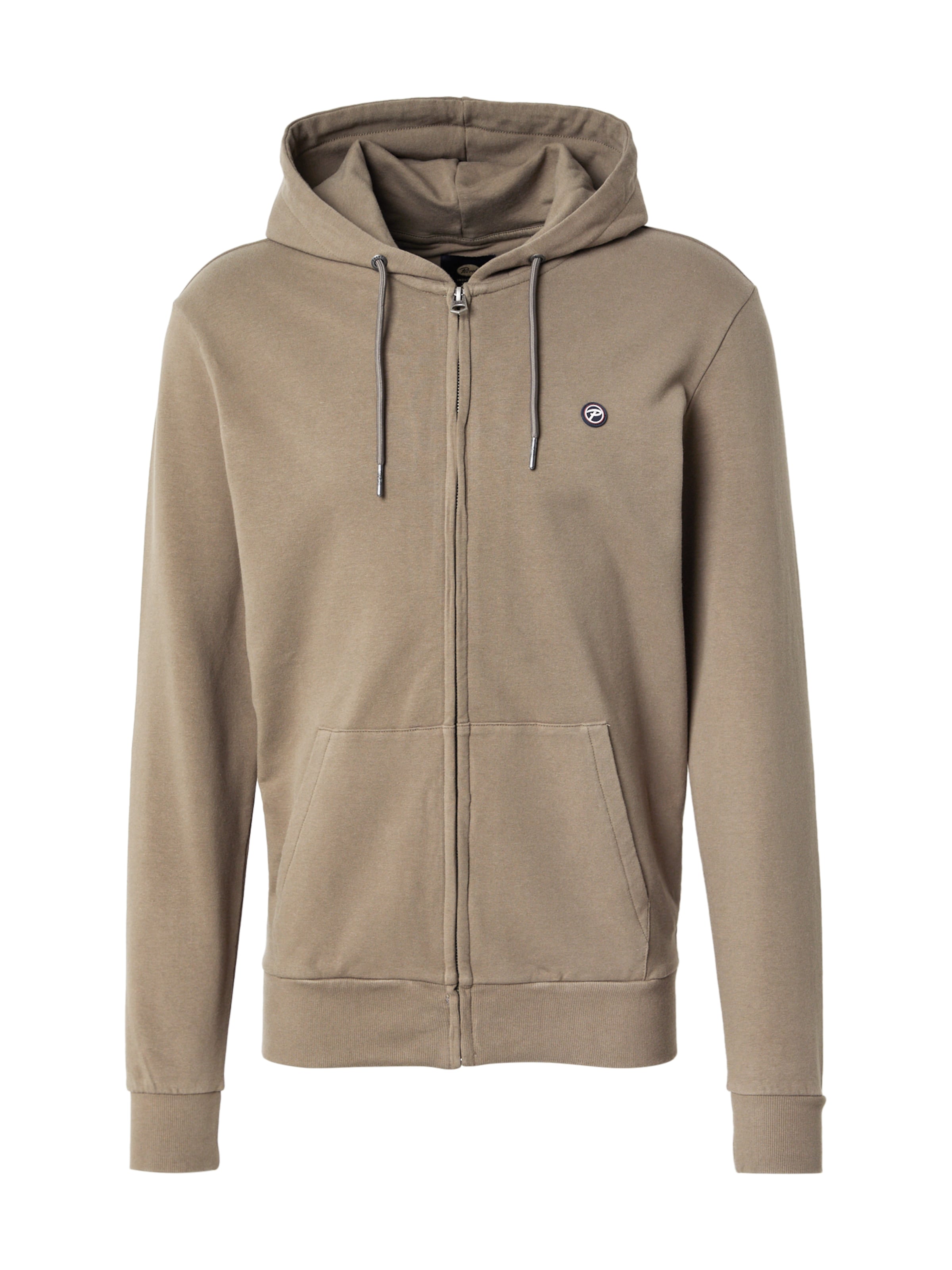 Petrol Industries Sweatvest in Grijs: voorkant