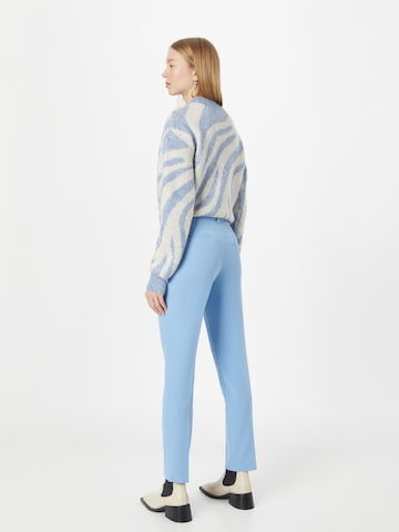 MORE & MORE Regular Trousers with creases in Blue