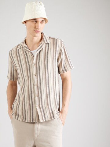 Only & Sons Regular fit Skjorta 'ONSTREV' i gul: framsida