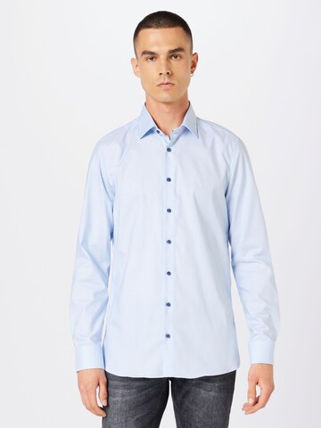 OLYMP - Regular Fit Camisa 'Level 5' em azul: frente