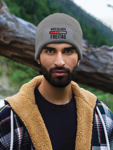 Youth Designz Beanie 'Freitag wird geladen' in Grey