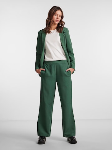 PIECES Wide leg Pants 'PCBOZZY' in Green