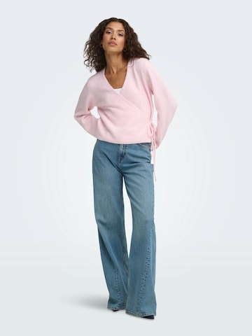 ONLY Knit Cardigan 'ONLLIVA' in Pink: front