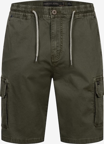 INDICODE JEANS Cargobroek 'Kews' in Groen: voorkant