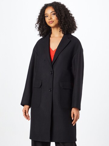 Manteau mi-saison Love Moschino en noir : devant