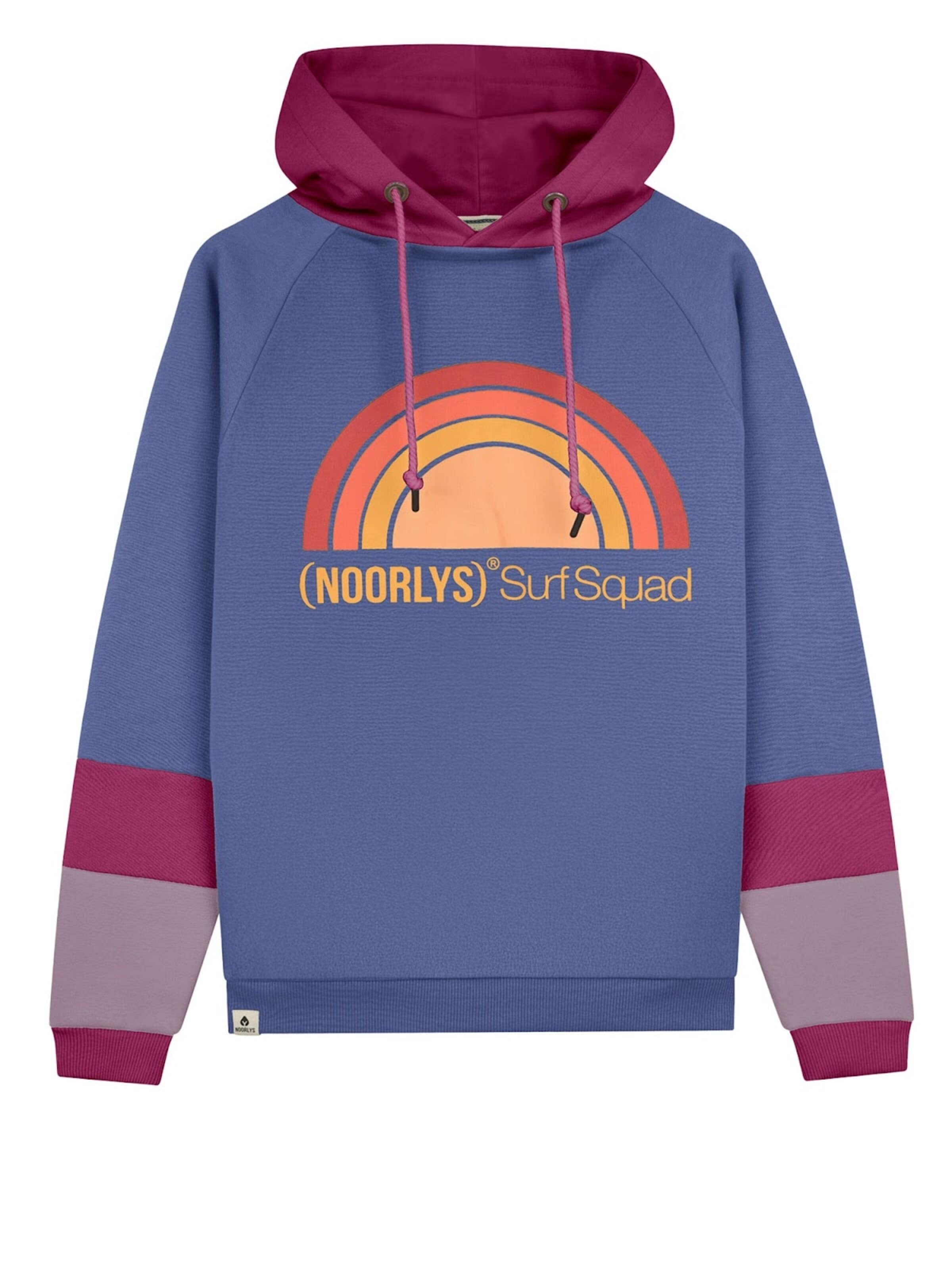 NOORLYS Sweatshirt 'TÜÜTJE' in Purple: front