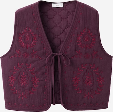 Vestă 'Fig' de la MANGO TEEN pe roșu: față