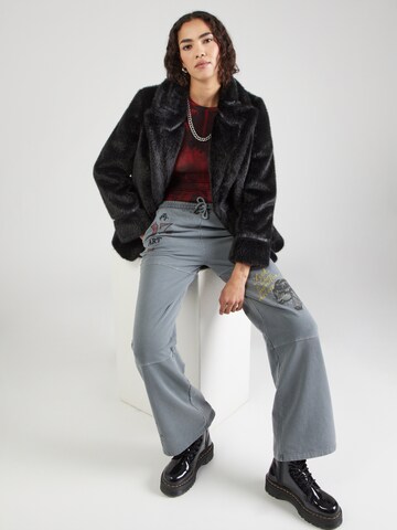 Ed Hardy Широка кройка Панталон в сиво