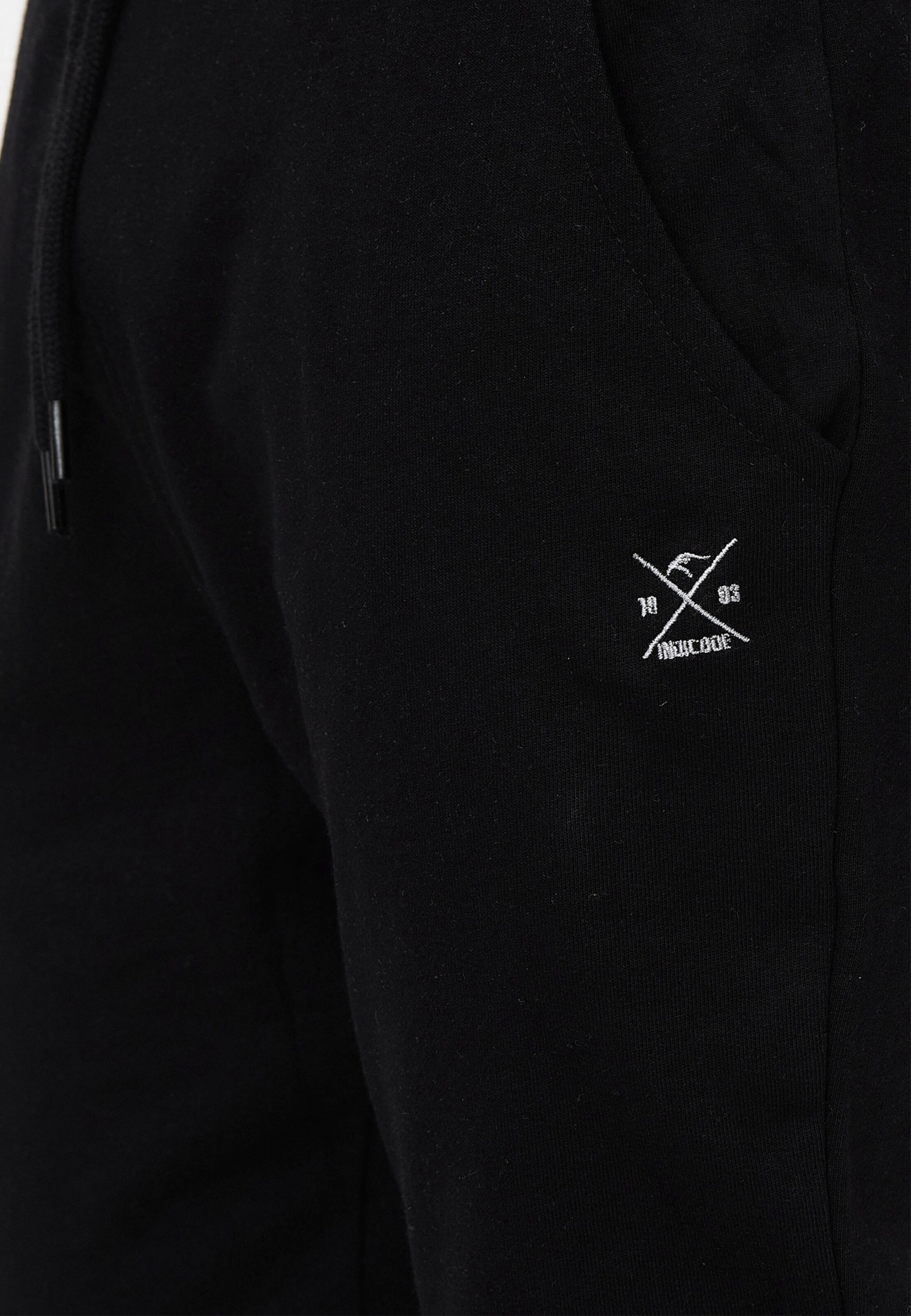 INDICODE JEANS Tapered Pants 'Eberline' in Black