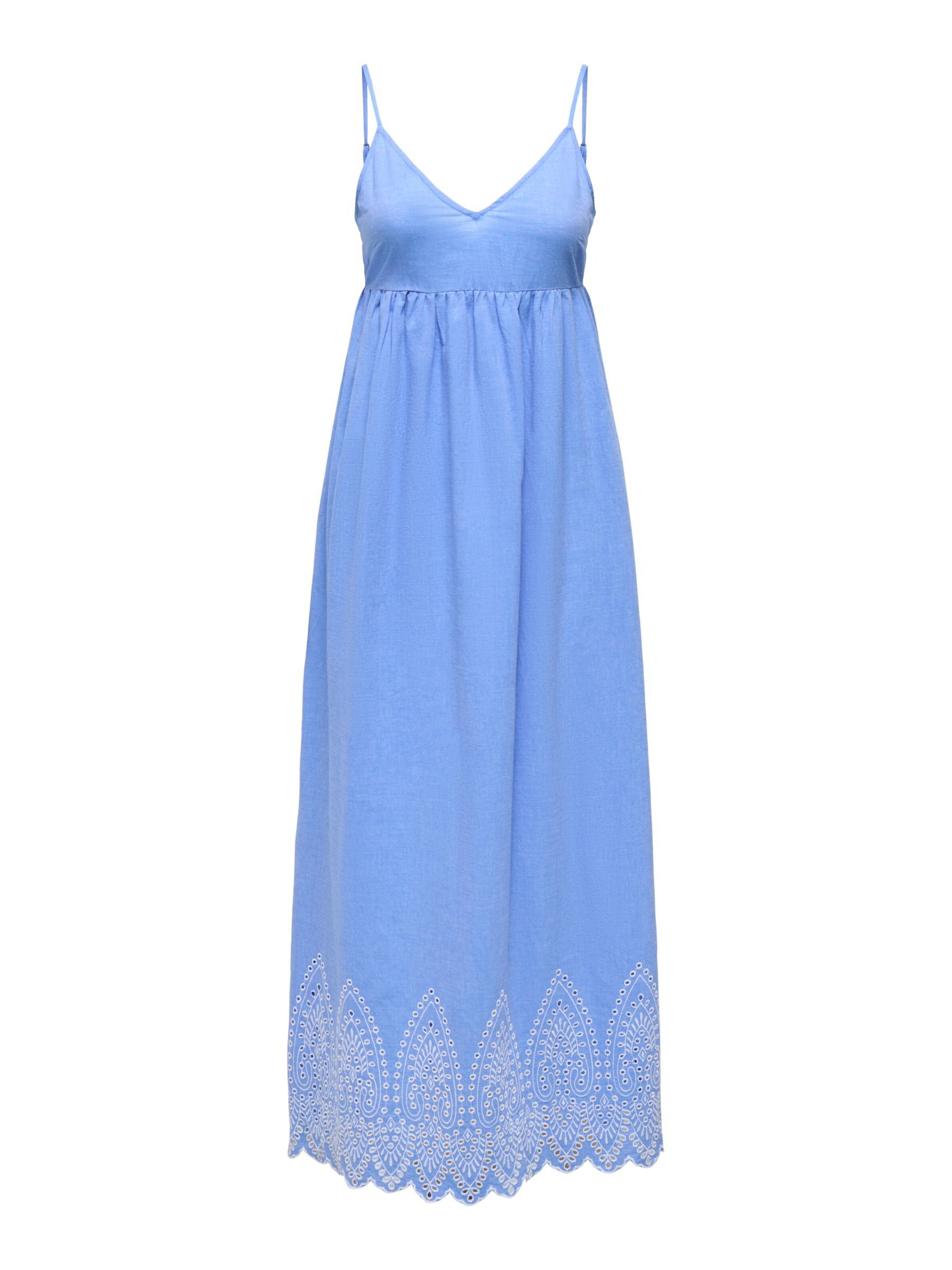 ONLY Robe d’été 'ONLTulum' en bleu / blanc, Vue avec produit