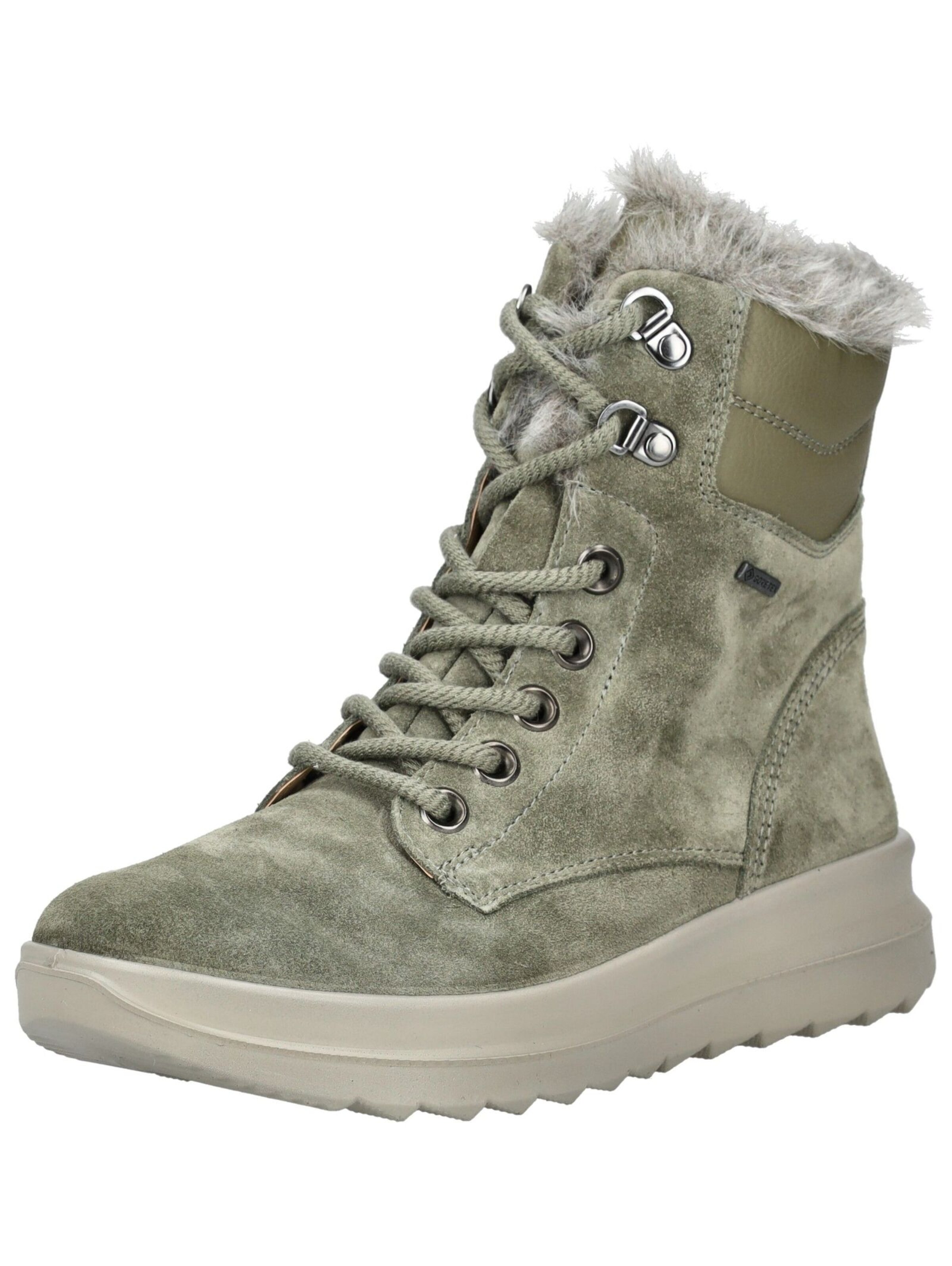 Legero Schnürstiefelette in Grün: Vorderseite