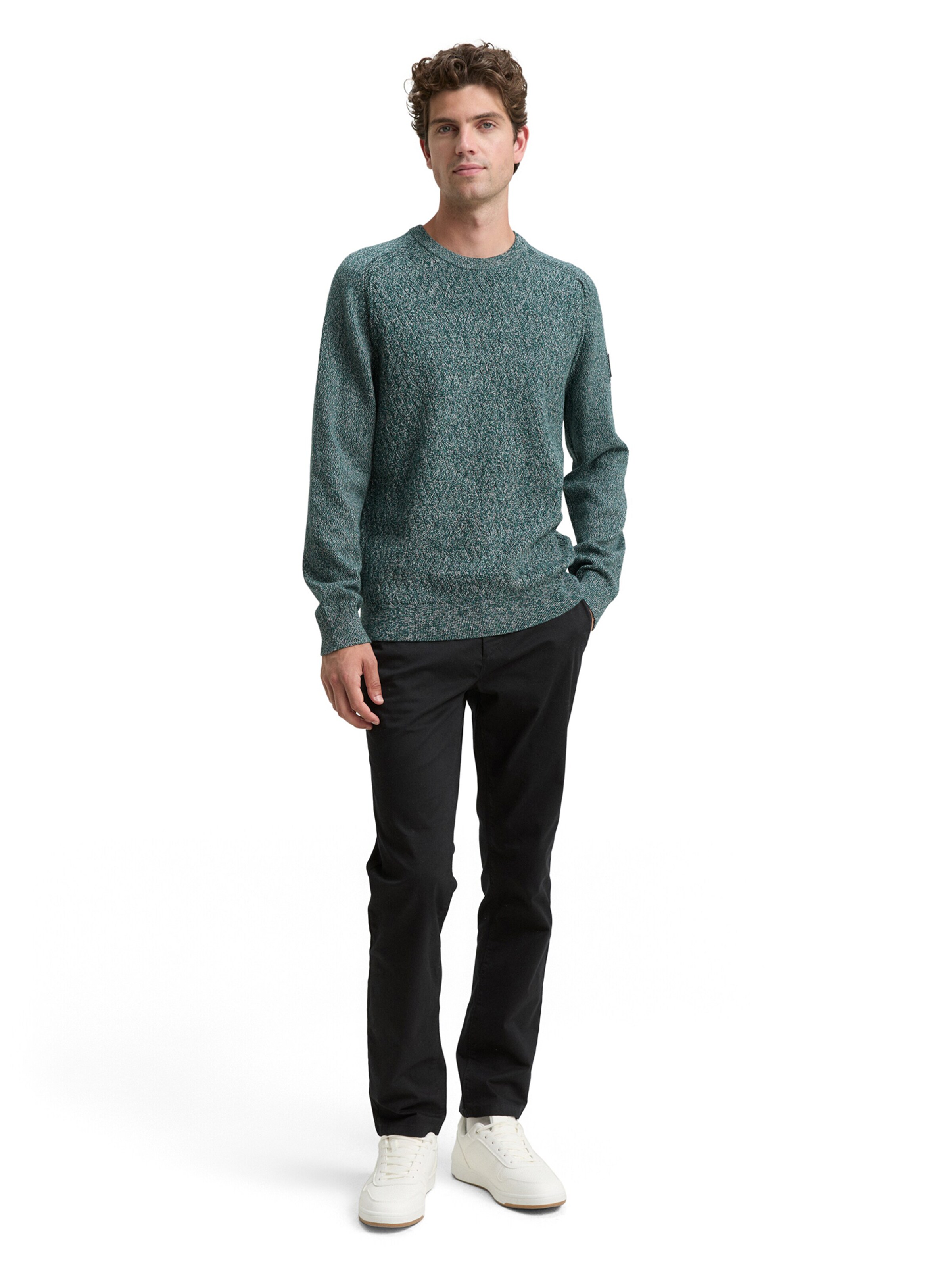 TOM TAILOR Sweater in Green
