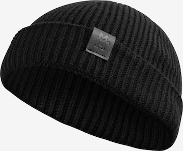 Manufaktur13 Mütze 'Fishermans' in Schwarz: Vorderseite