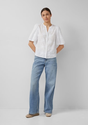 s.Oliver Bluse in Weiß: Vorderseite