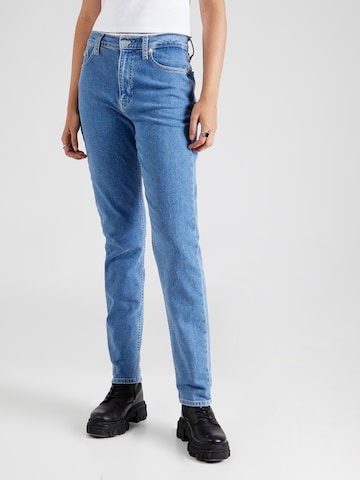 Calvin Klein Jeans tavaline Teksapüksid 'AUTHENTIC SLIM STRAIGHT', värv sinine: eest vaates