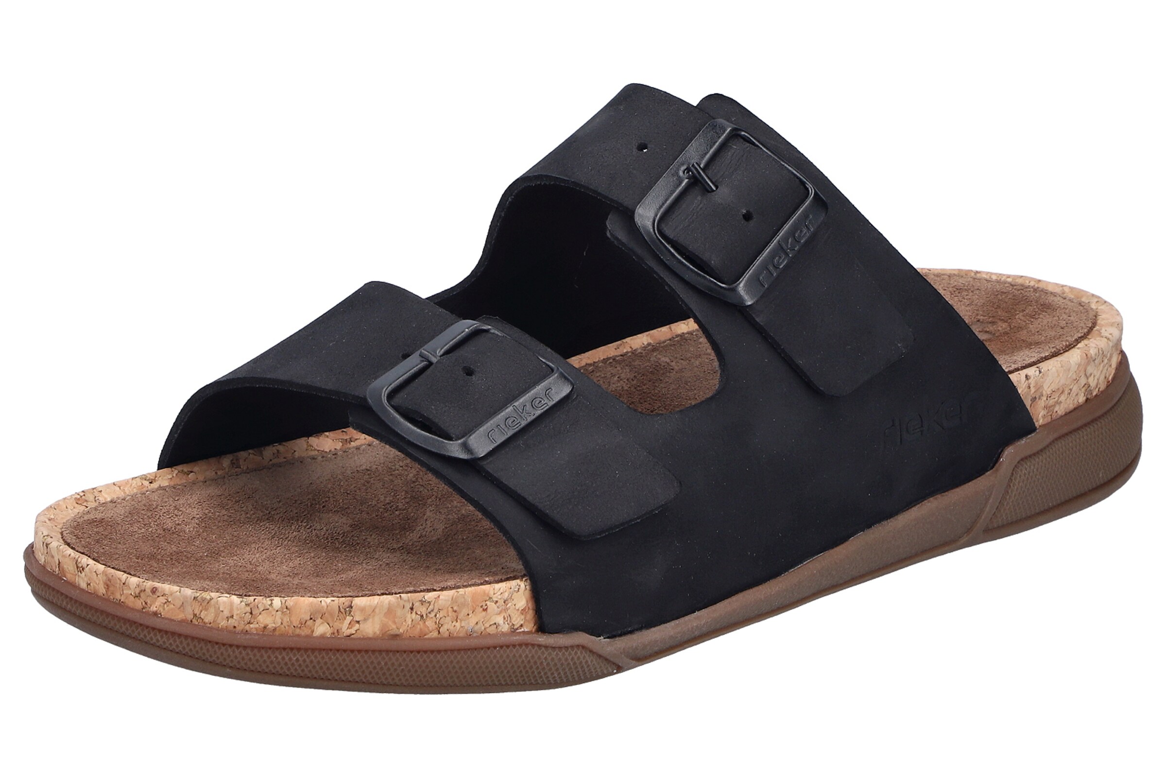 Mule Rieker en noir : devant