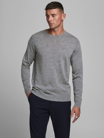 JACK & JONES Regular Fit Pullover 'Mark' i grå: forside