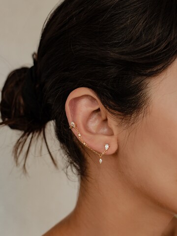 Hey Happiness Earrings 'Chain Cuff' in Gold