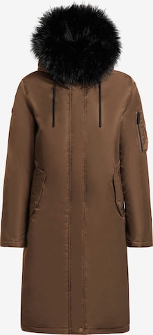 Manteau d’hiver 'Jilla' khujo en marron : devant