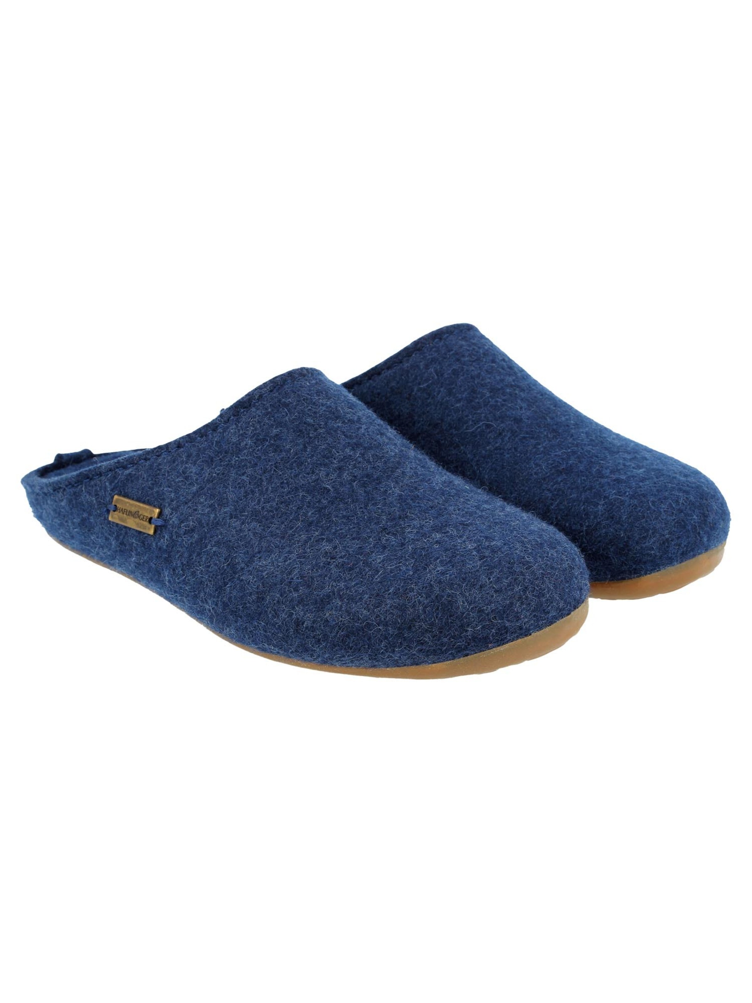 HAFLINGER Slippers 'Everest Fundus' in Blue