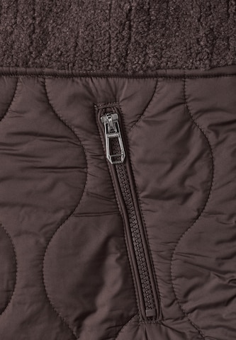 STREET ONE Teddy-Jacke mit Softshelldetails in Braun