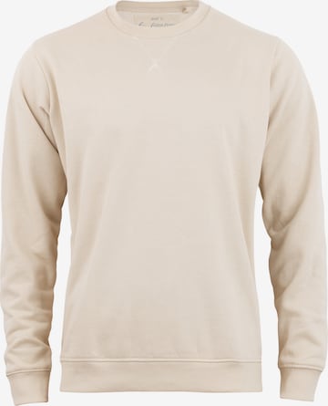 Sweat-shirt Cotton Prime en beige : devant
