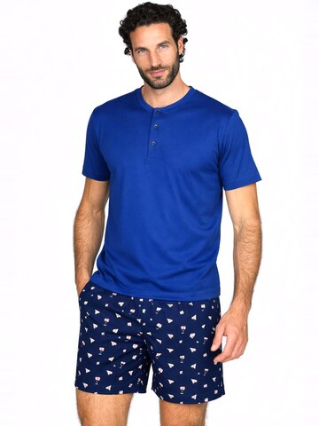 JULIPET Pajama short 'Serafino' in Blue