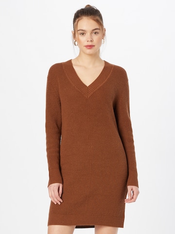 COMMA Knitted dress in Brown: front
