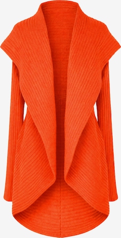 Süel knitwear Knit cardigan 'Round ribbed' in Red: front