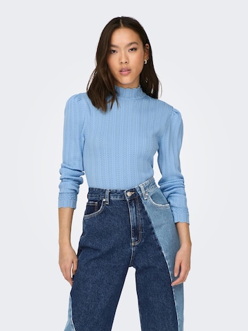 Pull-over 'SANDY' ONLY en bleu : devant